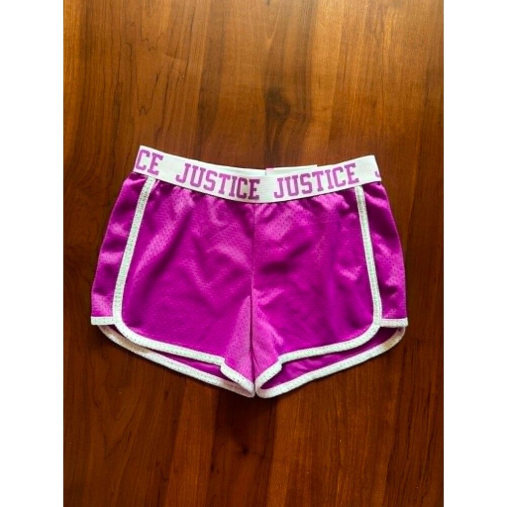 Justice Lilac Active Mesh Shorts NWT - Size 8